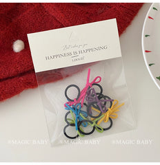 Mini Cute Bowknot Sweet Scrunchies for Baby Girls Fashion Simple Hair Band for Kids Children Hair Accessories in Stock Chic
