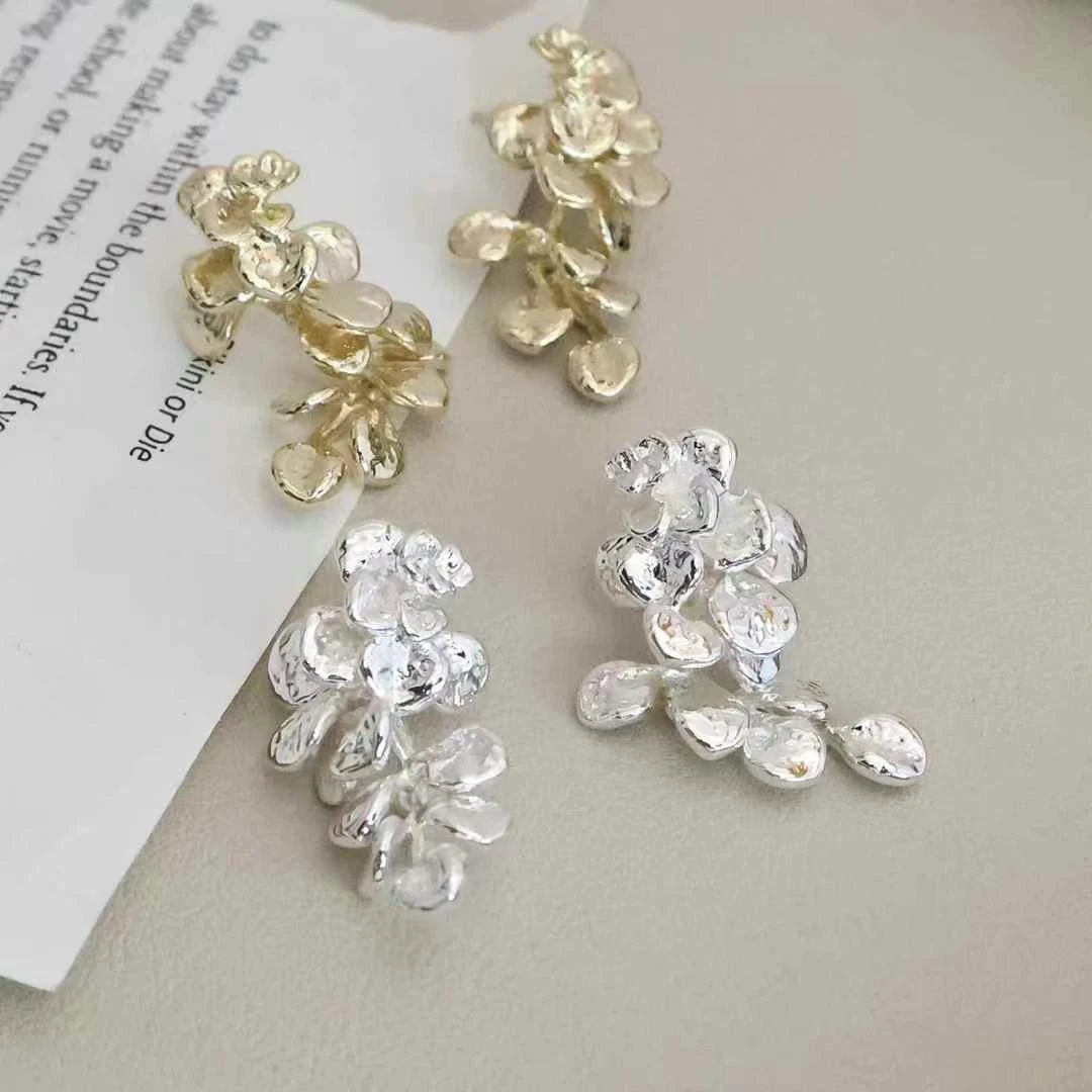 Fashion Exaggerated Glitter Luxury Elegant Drop Earrings for Girls Sweet Vintage Jewelry for Women Ladies Accessories Wholesale