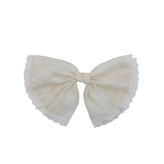 Women Large Bowknot Alloy Hair Claws Fashion Elegant Fabric in Stock Snap Hair Clips for Ladies Office Daily Use Accessories