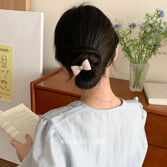 Sweet Simple High Elastic Acetate Bowknot Scrunchies for Girls Fashion Chic Trendy Hair Ties for Women Ladies Hair Accessories