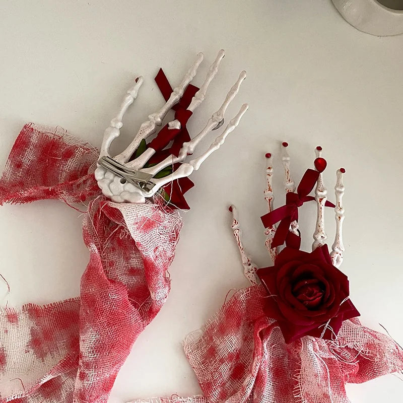 Women 2025 Halloween Festival New Design Hair Clips Fashion Scary High Quality Customized Bulk Order in Stock Hairpins Accessory