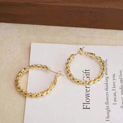 Ladies New Design High Quality Medium Hoop Earring Fashion Sparking Luxurious Charms Bulk Jewelry Accessories for Women Daily