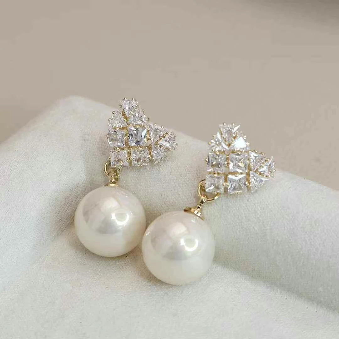 Ladies Imitation Pearl Classic Small Drop Earring Elegant Fashion Graceful Charms Affordable Bulk Jewelry Accessories for Daily