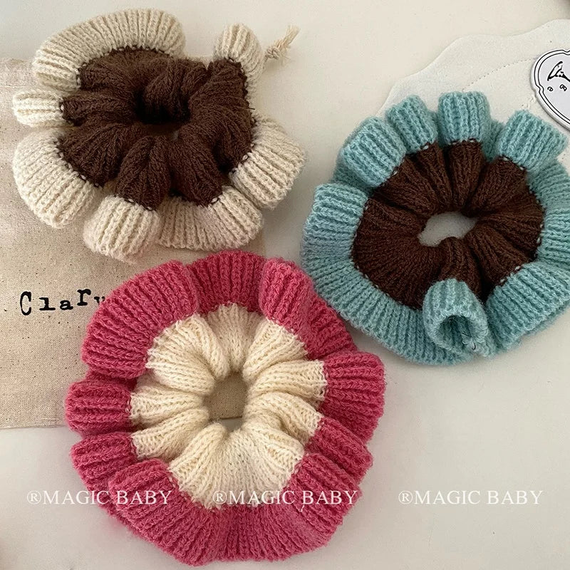 Fashion Cute Sweet Simple Scrunchies for Baby Girls Kawaii Minimalistic Hair Ties for Kids Children Hair Accessories in Stock