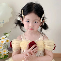 Classic Fashion Luxurious Snap Hair Clips for Kids and Teens Glitter Baby Girl Hair Accessories in Alloy Fabric for Parties