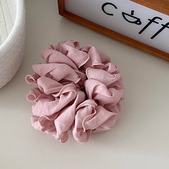Women's Elegant Lightweight Thick Thin Hair Scrunchies Solid Color Large Hair Ties Accessory Vintage Party Style Wholesale Stock