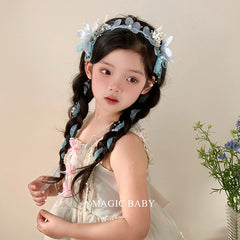 Sweet Cute Flower Head Band for Baby Girls Kawaii Imitation Pearl Hair Band for Kids Teens Children Hair Accessories in Stock