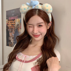 Hot Sale Downy Crab Shark Animals Blue Dots Headbands Sweet Cute Fashion Wholesale in Stock Hairbands Accessories for Daily Use