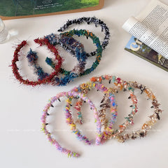 Women's Chic and Elegant Woolen Yarn Comb Headbands Multiple Colors Wholesale Stock Female Daily Hair Accessories