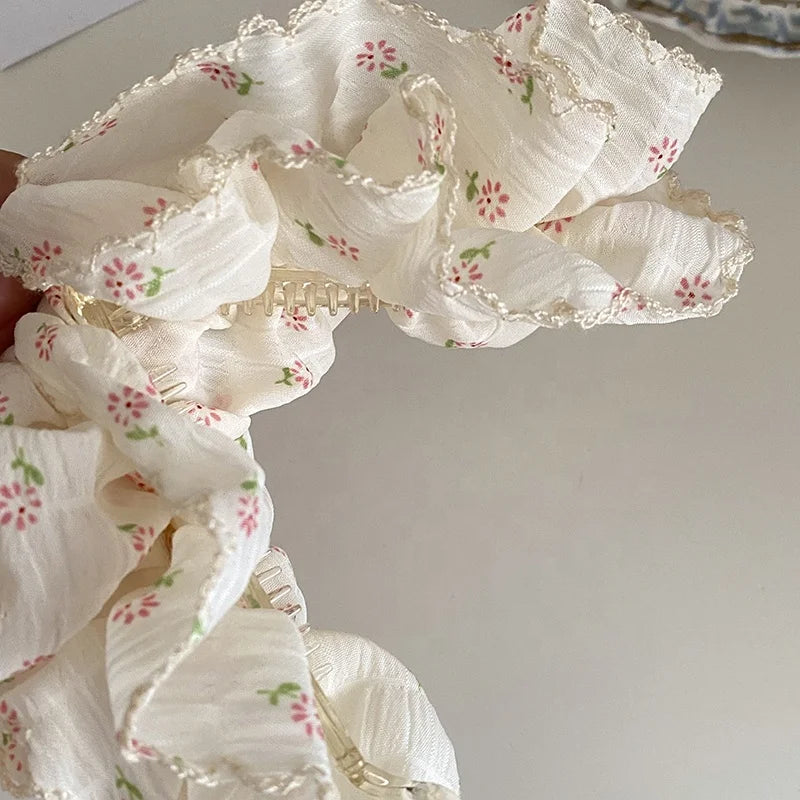 Fashion Elegant Flowers Chic Hair Clips for Baby Girls Cute Sweet Banana Clips for Kids Children Hair Accessories in Stock