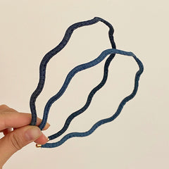 Elegant Blue Solid Color Head Band for Girls Thin Fashion Stylish Hair Band for Women Ladies Femme Chic Hair Accessories Classic