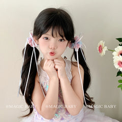 Simple Colorful Elegant Graceful Scrunchies for Baby Girls Sweet Cute Minimalistic Hair Ties for Kids Children Hair Accessories