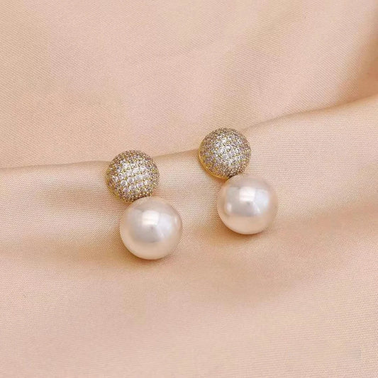 Ladies Imitation Pearl New Design Small Drop Earring Fashion Elegant Charms Dainty Bulk Jewelry Accessories for Women Daily Use