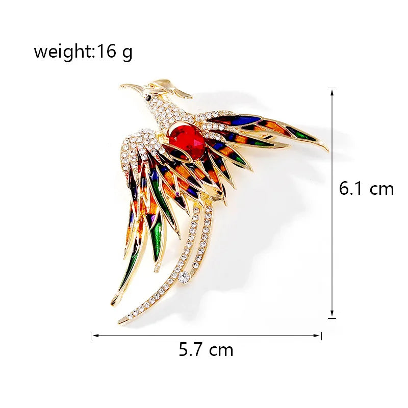 Fashion Birds Sweet Elegant New Design Brooches for Girls Glamorous Pins Jewelry for Women Ladies Accessories Wholesale Chic