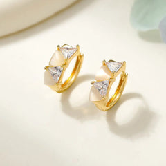 Fashion Trendy Simple Classic Hoop Earrings for Girls Elegant Glamorous Charms Art Deco Jewelry for Women Ladies Accessories