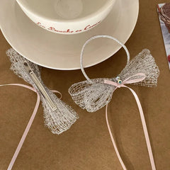 Classic Simple Minimalistic Bowknot Scrunchies for Baby Girls High Elastic Sweet Cute Hair Ties for Kids Child Hair Accessories