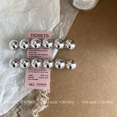 Women's Minimalistic Small Alloy Beads Hair Snap Clips Lustrous Hair Claws for Party Office Use Accessories in Stock