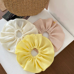 Hot Sale Women's Solid Color Large High Elastic Hair Ties Fashion Graceful Classic Stock Scrunchies Accessories for Girls Daily