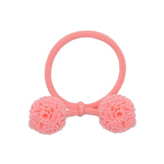 Children Multicolor Minimalistic Fluffy Balls High Elastic Hair Ties Fashion Sweet in Stock Scrunchies Accessory for Kids Daily