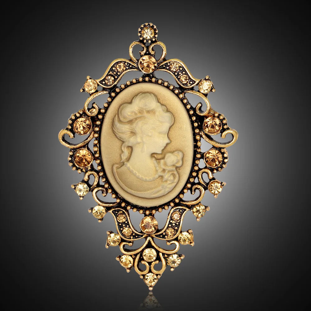 Fashion Vintage Retro Classic Elegant Sweet Brooches for Girls Stylish Pins Jewelry for Women Ladies Accessories Wholesale