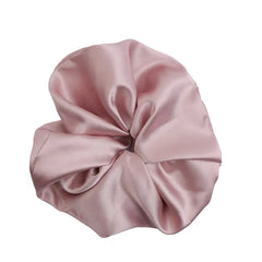 Classic Solid Color Simple Scrunchies for Girls Satin Lustrous Hair Ties for Women Ladies Chic Fashion Stylish Hair Accessories