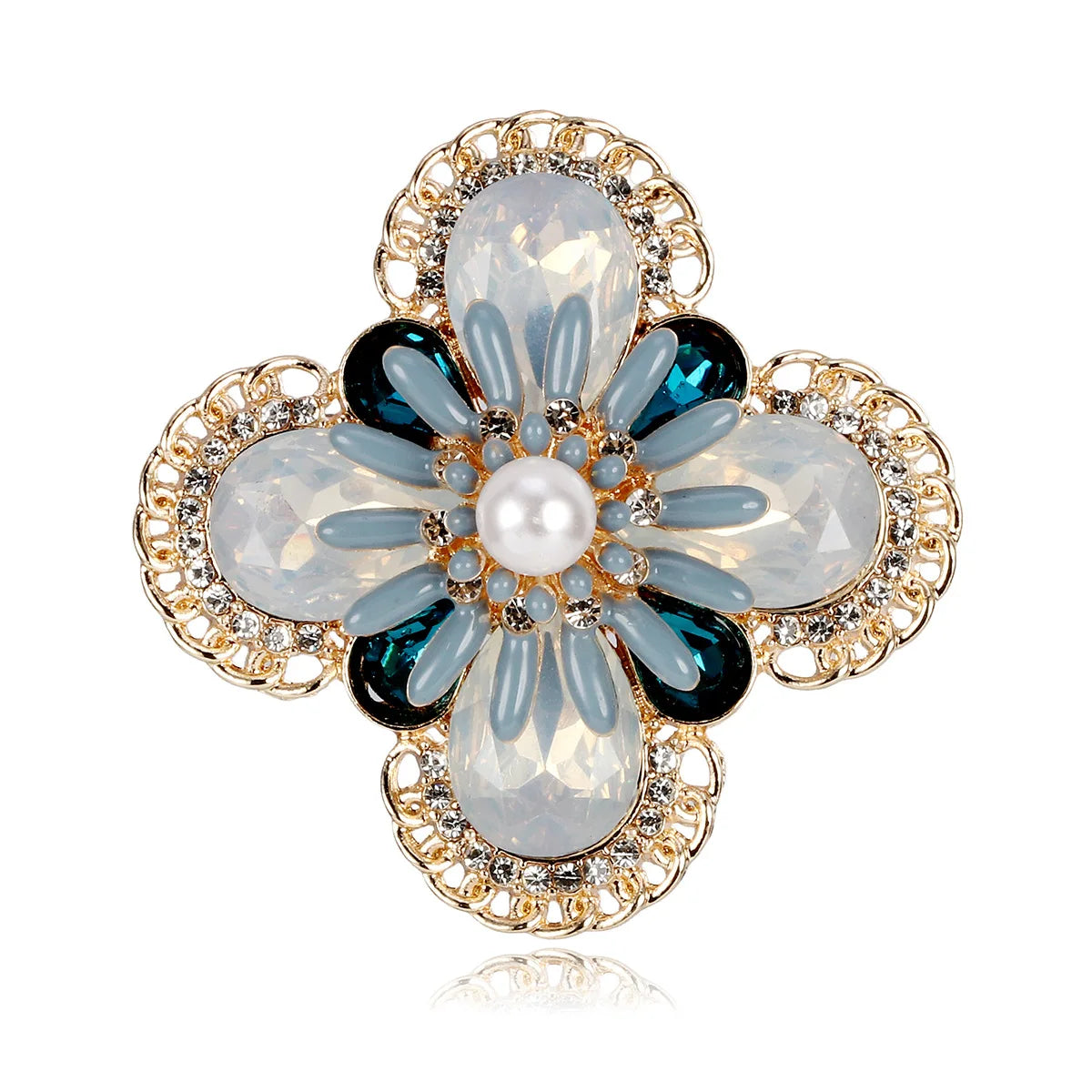 Fashion Classic Luxury Vintage Brooches for Girls Elegant Retro Glamorous Pins Jewelry for Women Ladies Accessories Wholesale