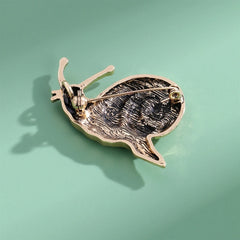 Fashion Snail Animals Sweet Mental Alloy Broohes for Girls Trendy Stylish Pins Jewelry for Women Ladies Accessories Wholesale