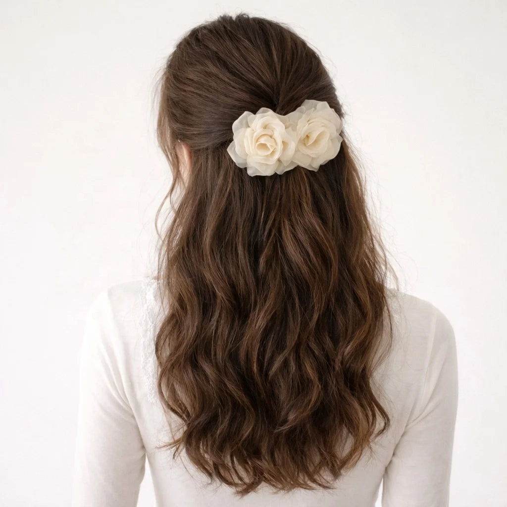 Fashion Sweet Flower Floral Trendy Stylish Comb for Girls Elegant Graceful Hair Accessories in Stock Chinese Supplier Cute