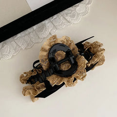 Fashion Vintage Sweet Elegant Trendy Hair Claw Clips for Girls Elegant Bowknot Hair Accessories for Women Ladies in Stock