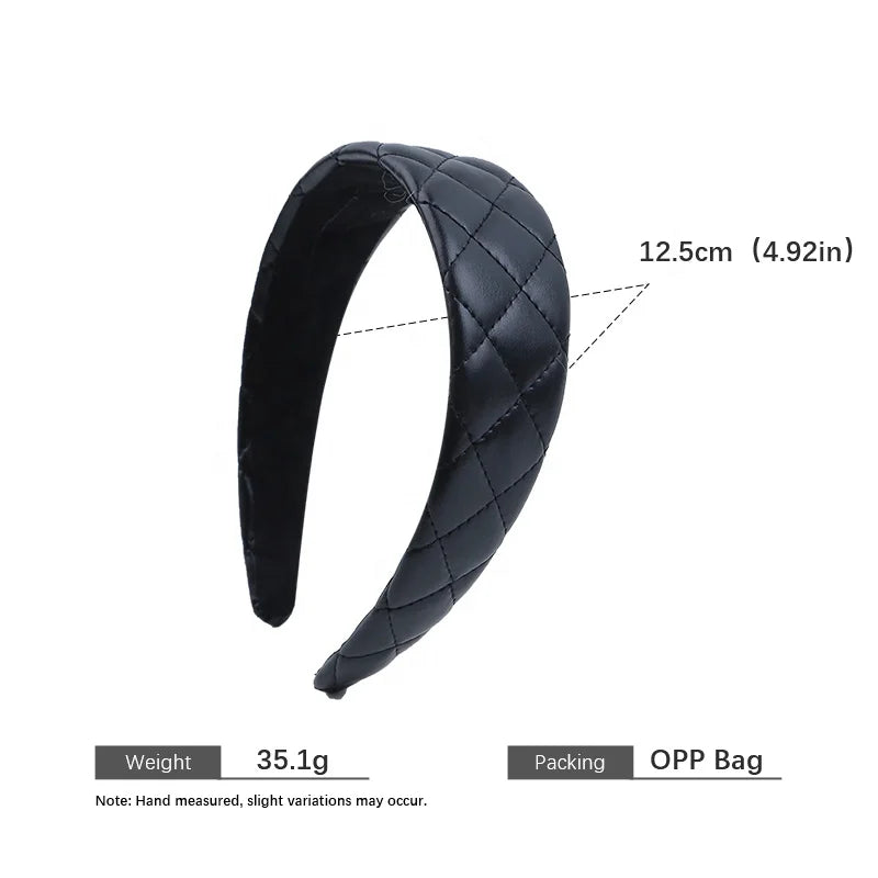 Ladies Girls Minimalistic Wide Hairbands Vintage Elegant Chic Fashion Customized in Stock Headbands Accessory for Women Causal