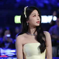 2025 Brand New Solid Color Yellow Bowknot Hair Clip for Girls Sweet Fashion Trendy Elegant Haarspange for Women Hair Accessories