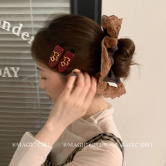 New Arrival Dog Pattern Hair Clips Mallard Color Elegant Alligator Duckbill Barrettes Fashion Hair Accessories for Women Girls