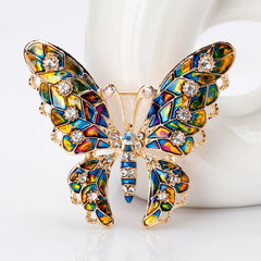 Fashion Dainty Luxury Lustrous Butterfly Brooches for Girls Refined Elegant Pins Jewelry for Women Ladies Accessories Wholesale
