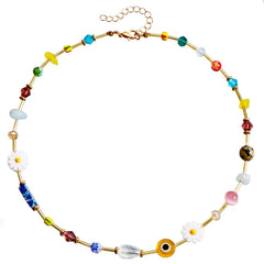 Fashion Beads Flower Sweet Cute Necklaces for Girls Stylish Boho Y2K Jewellry for Women Ladies Accessories Chinese Supplier