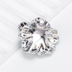 Fashion Solid Color Flower Glitter Lustrous Brooches for Girls Sweet Elegant Jewelry for Women Ladies Accessories Wholesale