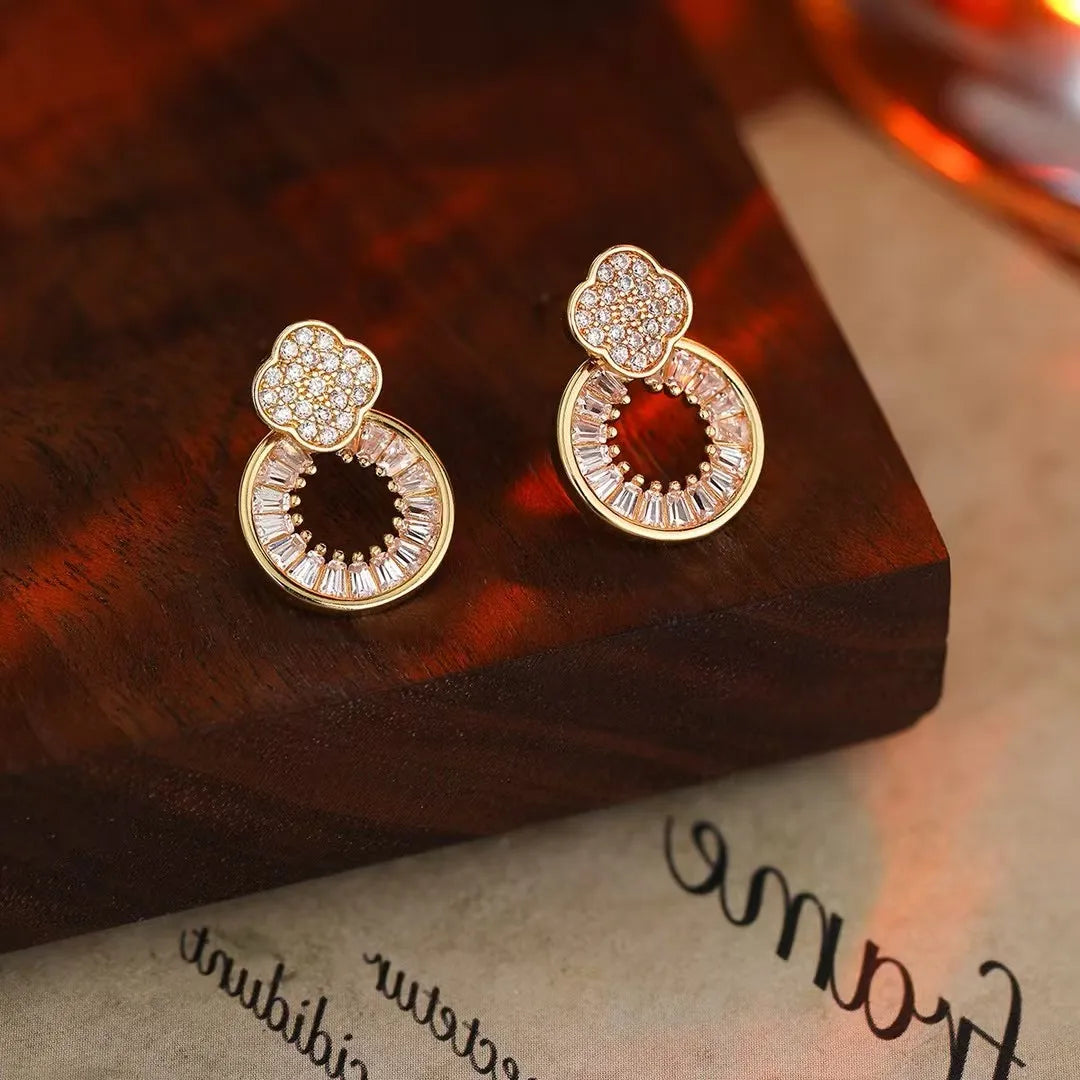 Women Pink Silver Gold Green Small Stud Earring Fashion Trendy Glitter Sparking Wholesale Bulk Order Daily Jewelry Accessories