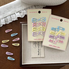 Fashion Simple Solid Color Polka Dot Hair Clips for Baby Girls Cute Sweet Snap Clips for Kids Children Hair Accessories in Stock