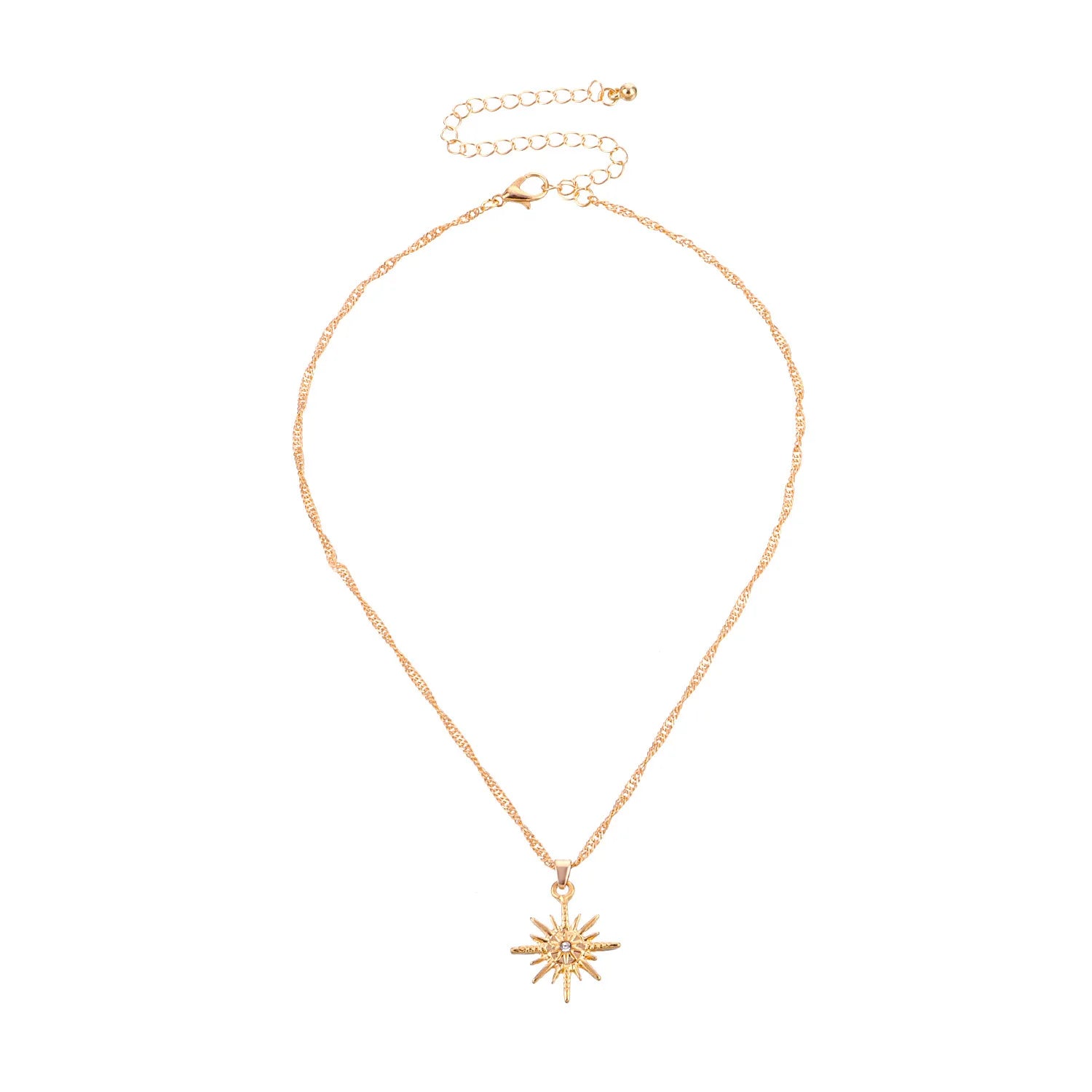 Fashion Simple Sweet Sun Trendy Necklaces for Girls Stylish Elegant Glamorous Jewelry for Women Ladies Accessories Wholesale