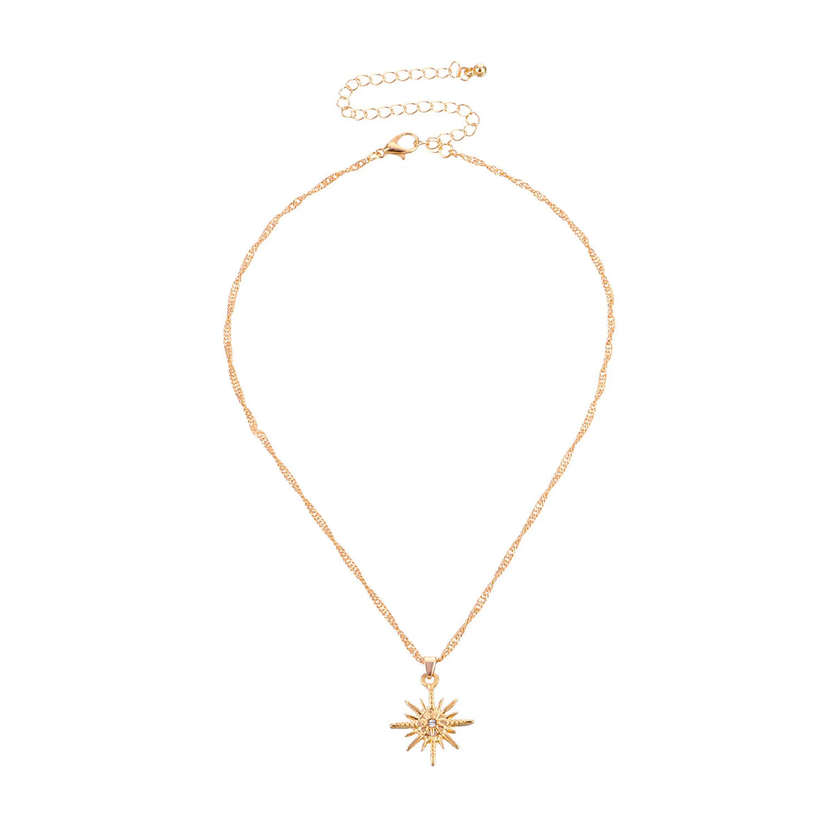 Fashion Simple Sweet Sun Trendy Necklaces for Girls Stylish Elegant Glamorous Jewelry for Women Ladies Accessories Wholesale