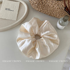 Lustrous Elegant Fashion Scrunchies Stylish Solid Color Hair Ties for Girls and Women Sweet New Design Hair Accessories