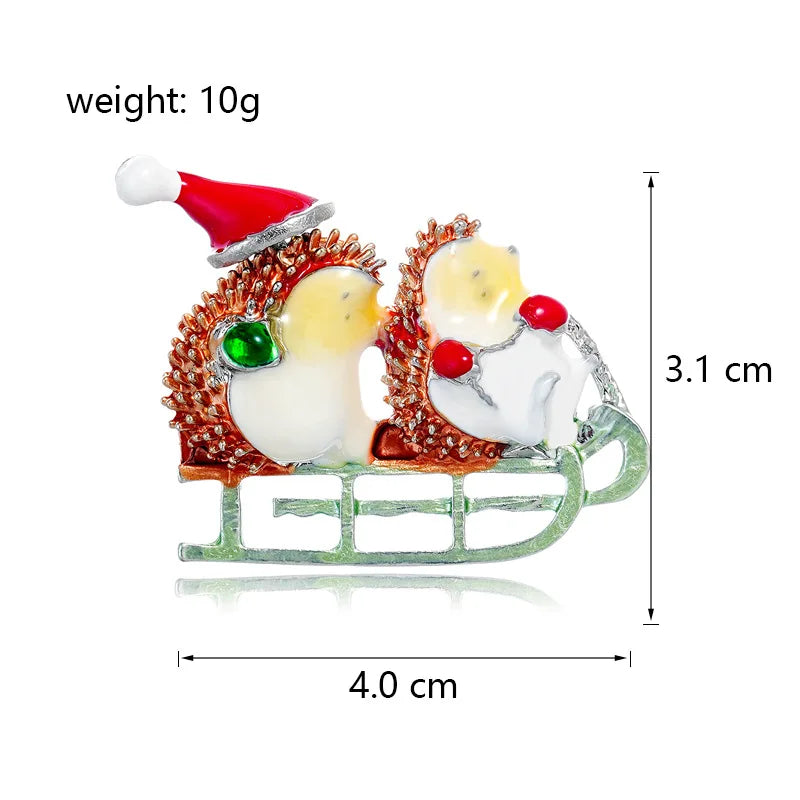 Fashion Christmas Sweet Brooches for Girls Stylish Trendy Glamorous Pins Jewelry for Women Ladies Accessories Chinese Supplier