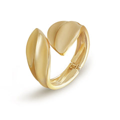 Fashion Luxury Glitter Cuff Bangles for Girls Bold Simple Mental Art Deco Jewellry for Women Ladies Accessories Bracelets