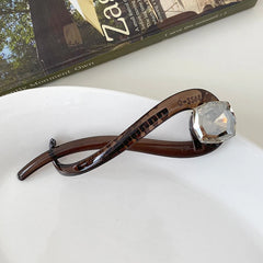 Elegant Vintage Bowknot Hair Clawclips for Women Ladies Girls Classic Solid Color Alligator Hair Accessories Custom Carton