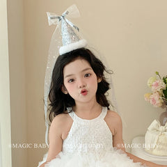 Classic Bowknot Ribbon Sweet Hair Clips for Baby Girls Birthday Fashion Glitter Alligators for Kids Children Hair Accessories