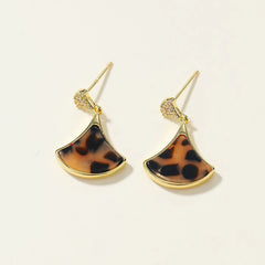 Fashion Trendy Classic Leopard Drop Earrings for Girls Dainty Art Deco OOTD Charms Jewellry for Women Ladies Accessories Chic