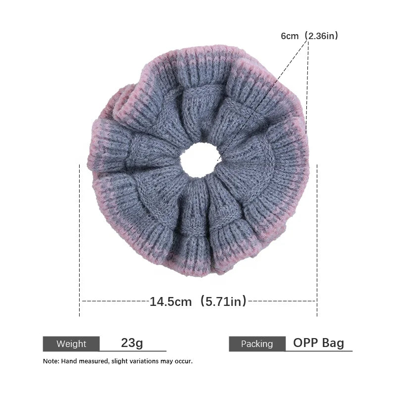 Fashion Elegant Flower French Style Scrunchies for Girls Trendy Graceful Chic Hair Ties for Women Ladies Hair Accessories