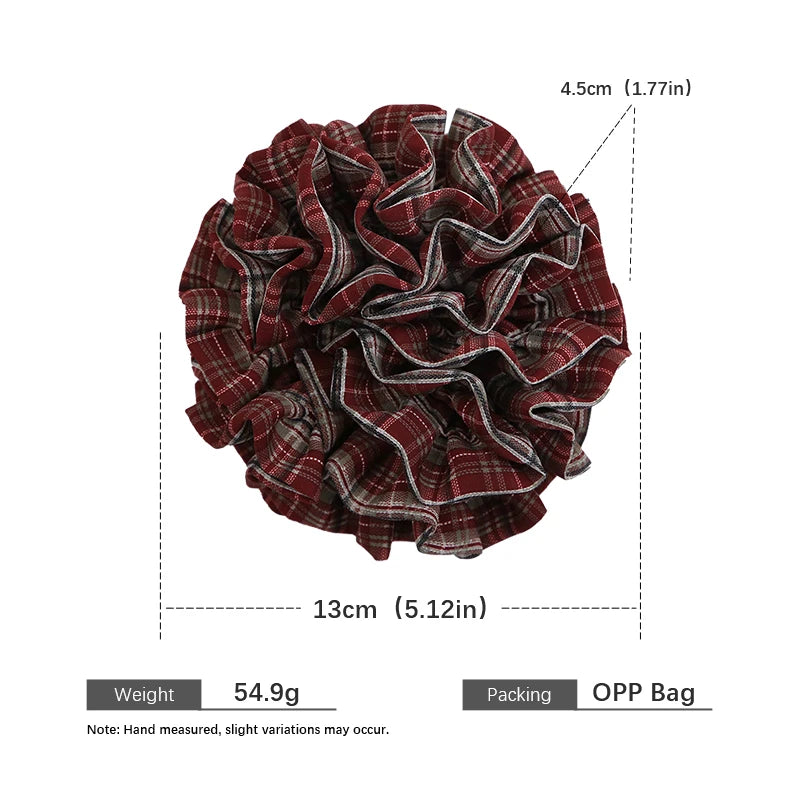 Fashion Flower Multi Layers Luxury Scrunchies for Girls Cute Sweet Vintage Hair Ties for Women Ladies Hair Accessories in Stock