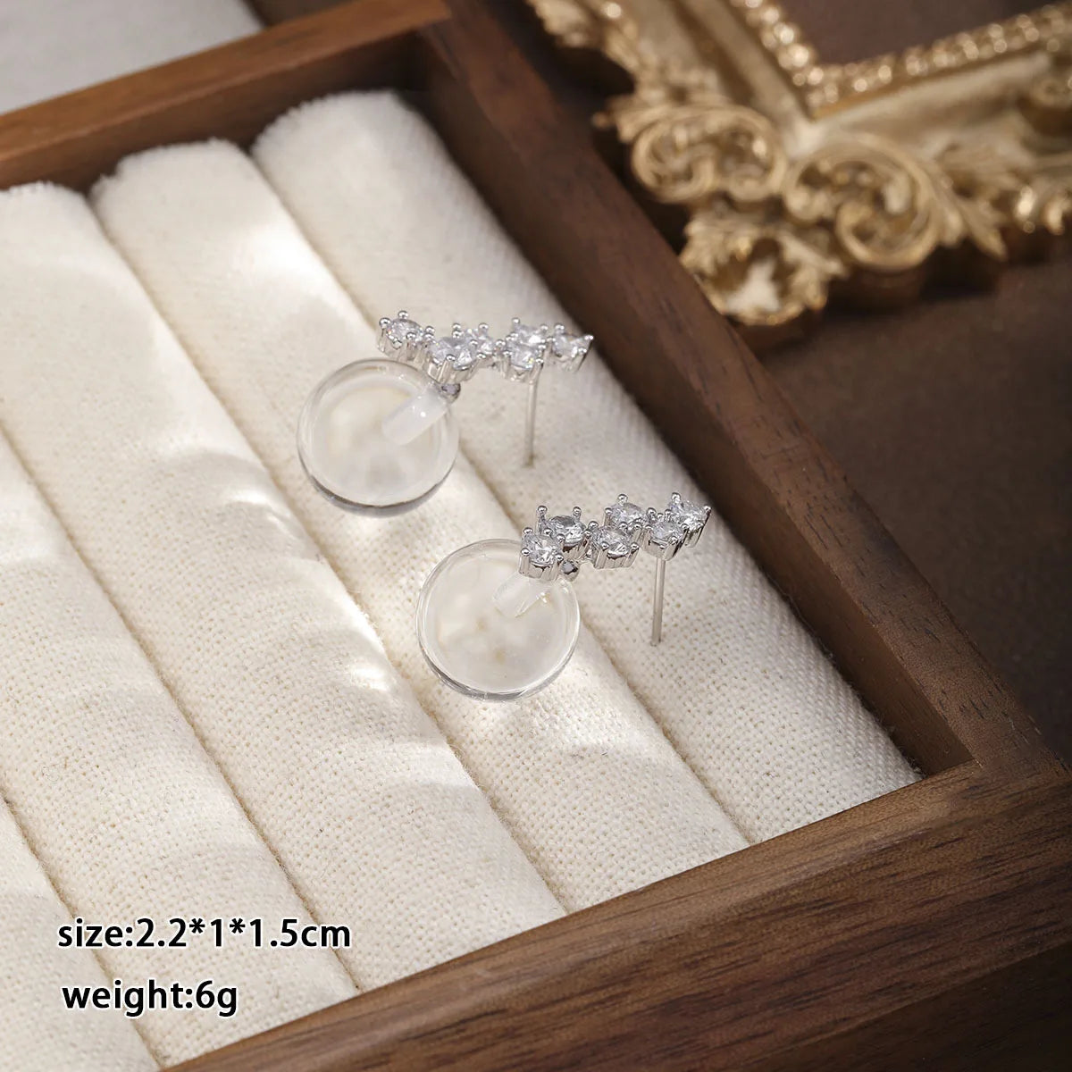 Fashion Crystal S925 Silver Cubic Zirconia Drop Earrings for Girls Simple Minimalistic Jewelry for Women Ladies Wholesale Bulk