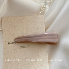 Female Pink White Minimalistic Snap Clips Fashion Elegant Customized Wholesale in Stock Hairpins Accessories for Women Party