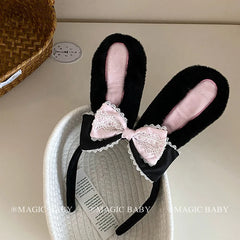Cute Sweet Rabbit Ear Hair Band for Baby Girls Kawaii Bunny Animals Head Band for Kids Children Hair Accessories in Stock Chic